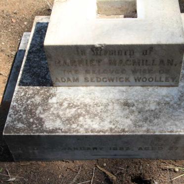 WOOLLEY Harriet MacMillan -1882