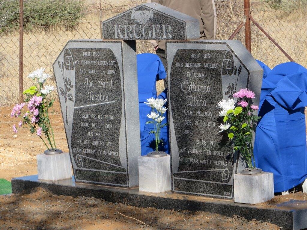 KRUGER Jan Sarel Jacobus 1908-1988 &amp; Catharina Maria VILJOEN 1918-