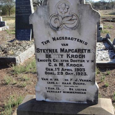 KROCH Steynee Margaretha De Wet 1903-1923