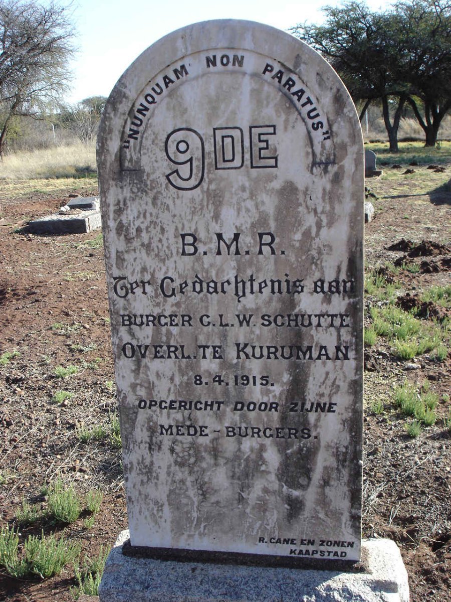 SCHUTTE C.L.W. -1915