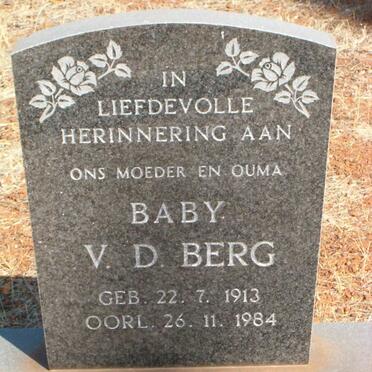BERG Baby, v.d. 1913-1984