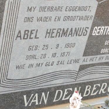 BERG Abel Hermanus, van den 1900-1971 &amp; Gertruida Classina 1909-1995