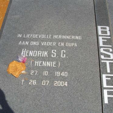 BESTER Hendrik S.C. 1940-2004
