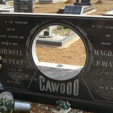 CAWOOD Stilwell Rupert 1917-1984 &amp; Magdalena Johanna E. 1932-