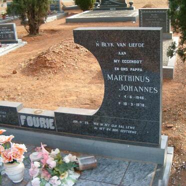 FOURIE Marthinus Johannes 1946-1978