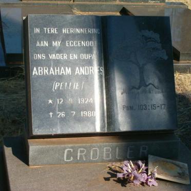 GROBLER Abraham Andries 1924-1980