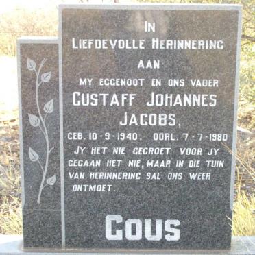 GOUS Gustaff Johannes Jacobs 1940-1980