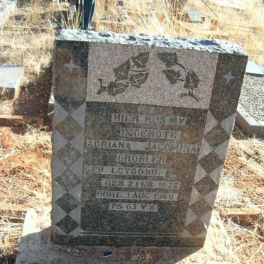 GROBLER Adriana Jacomina nee LCYGONIE 1922-1949