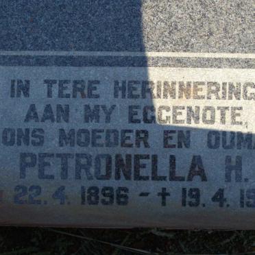 GRANGE Petronella H., le 1896-1974
