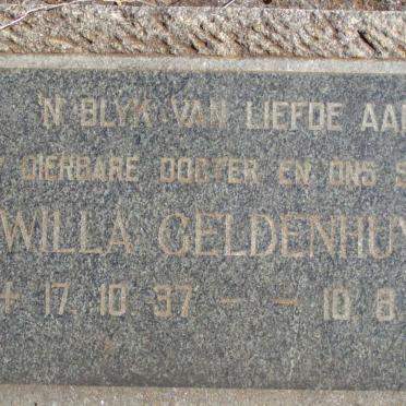 GELDENHUYS Willa 1937-1955