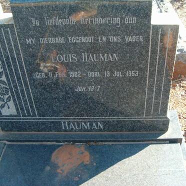 HAUMAN Louis 1902-1953