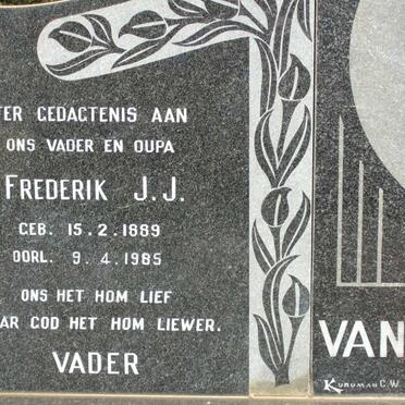 KRADENBURG Frederik J.J., van 1889-1985