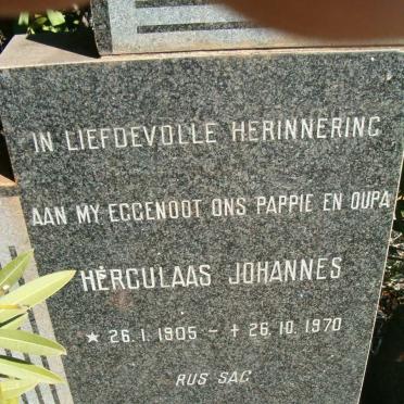 LIEBENBERG Herculaas Johannes 1905-1970