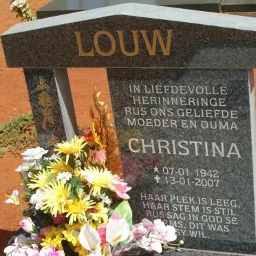LOUW Christina 1942-2007