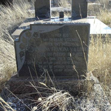 LINDE Hendrina Francina, v.d., nee DU PLESSIS 1899-1963