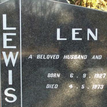 LEWIS Len 1927-1973