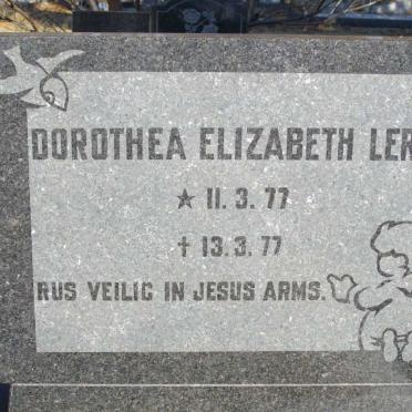 LERM Dorothea Elizabeth 1977-1977