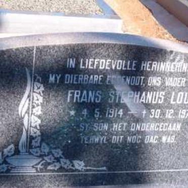 LOUW Frans Stephanus 1914-1975