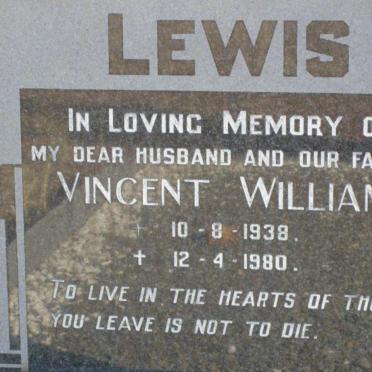 LEWIS Vincent William 1938-1980