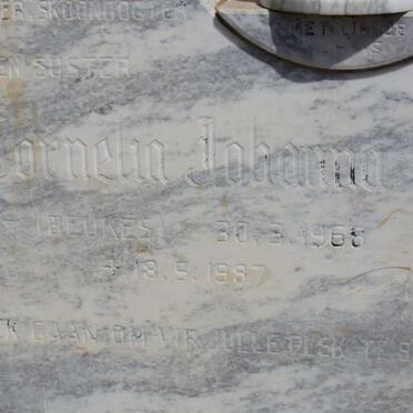 MERWE Cornelia Johanna, van der nee BEUKES 1965-1987