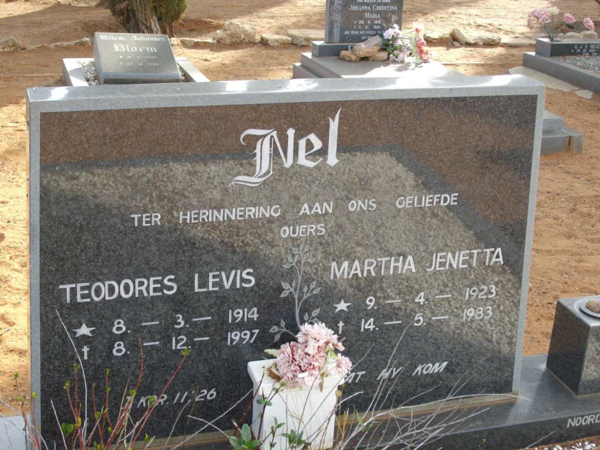NEL Teodores Levis 1914-1997 & Martha Jenetta 1923-1983