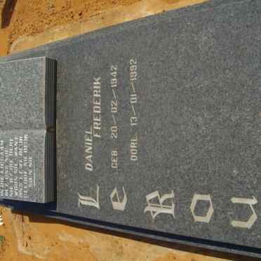 ROUX Daniel Frederik, le 1942-1992
