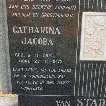 STADEN Catharina Johanna, van 1904-1973