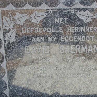 SHERMAN David 1912-1961