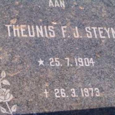 STEYN Theunis F.J. 1904-1973