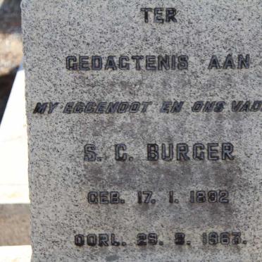 BURGER S.C. 1892-1963