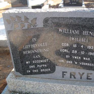 FRYER William Henry 1930-1969