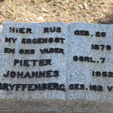GRYFFENBERG Pieter Johannes 1879-1952