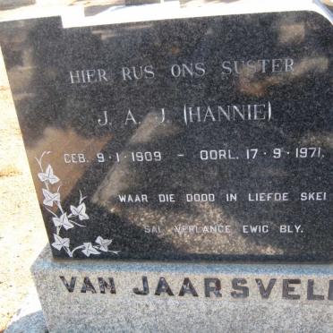 JAARSVELD J.A.J., van 1909-1971
