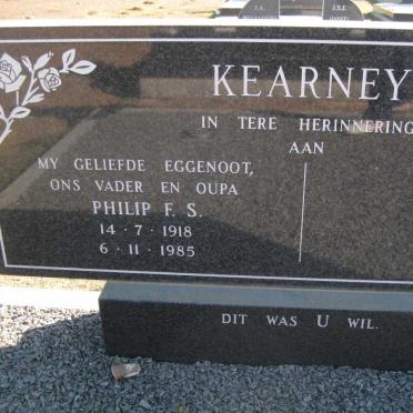 KEARNEY Philip F.S. 1918-1985