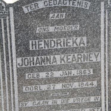 KEARNEY Hendrieka Johanna 1863-1944