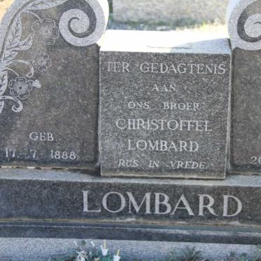 LOMBARD Christoffel 1888-1961