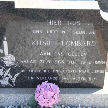 LOMBARD Kosie 1963-1969