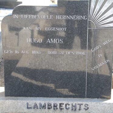 LAMBRECHTS Hugo Amos 1893-1966 &amp; Hester Jocina NEL 1897-1970