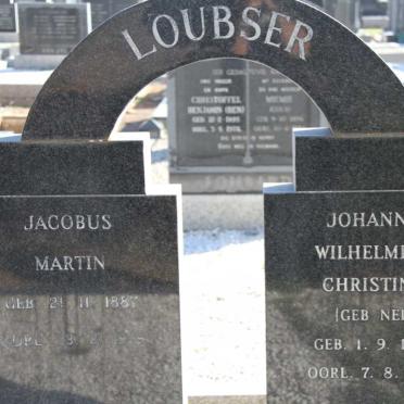 LOUBSER Jacobus Martin 1887-1979 &amp; Johanna Wilhelmina Christina NEL 1892-1977