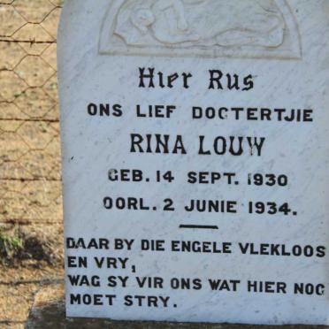 LOUW Rina 1930-1934
