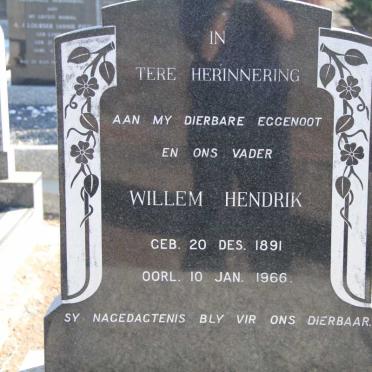 ? Willem Hendrik 1891-1966
