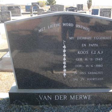 MERWE J.A., van der 1945-1980