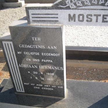 MOSTERT Adriaan Hermanus 1906-1971