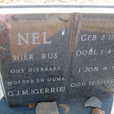 NEL G.J.M. 1905-1989