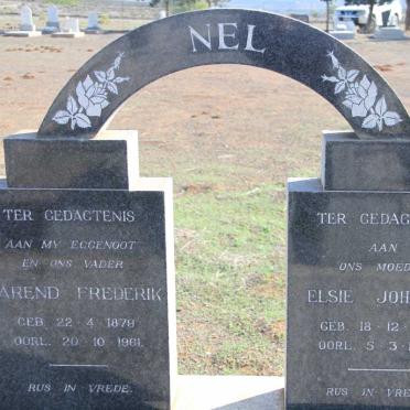 NEL Barend Frederik 1879-1961 &amp; Elsie Johanna 1885-1964