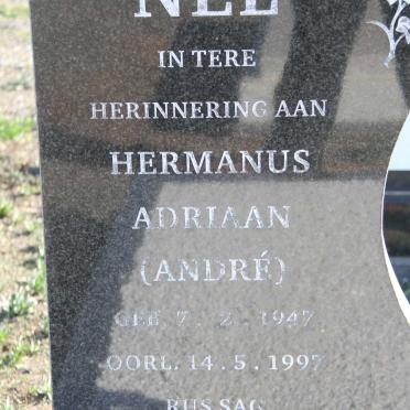 NEL Hermanus Adriaan 1947-1997