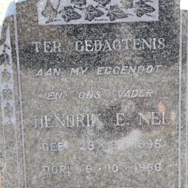 NEL Hendrik E. 1895-1956