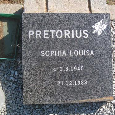 PRETORIUS Sophia Louisa 1940-1988