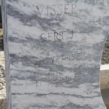VISSER Gert J. 1871-1946 &amp; Sophia H. 1884-1968