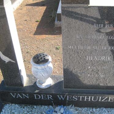 WESTHUIZEN Hendrik, van der 1923-2000
